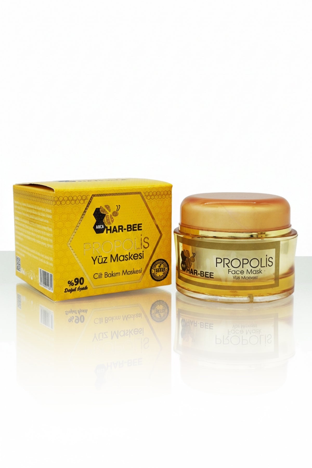 Harbee Propolisli Yüz Maskesi - Arındırıcı, Onarıcı  ve Canlandırıcı Doğal Cilt Bakımı 50ml