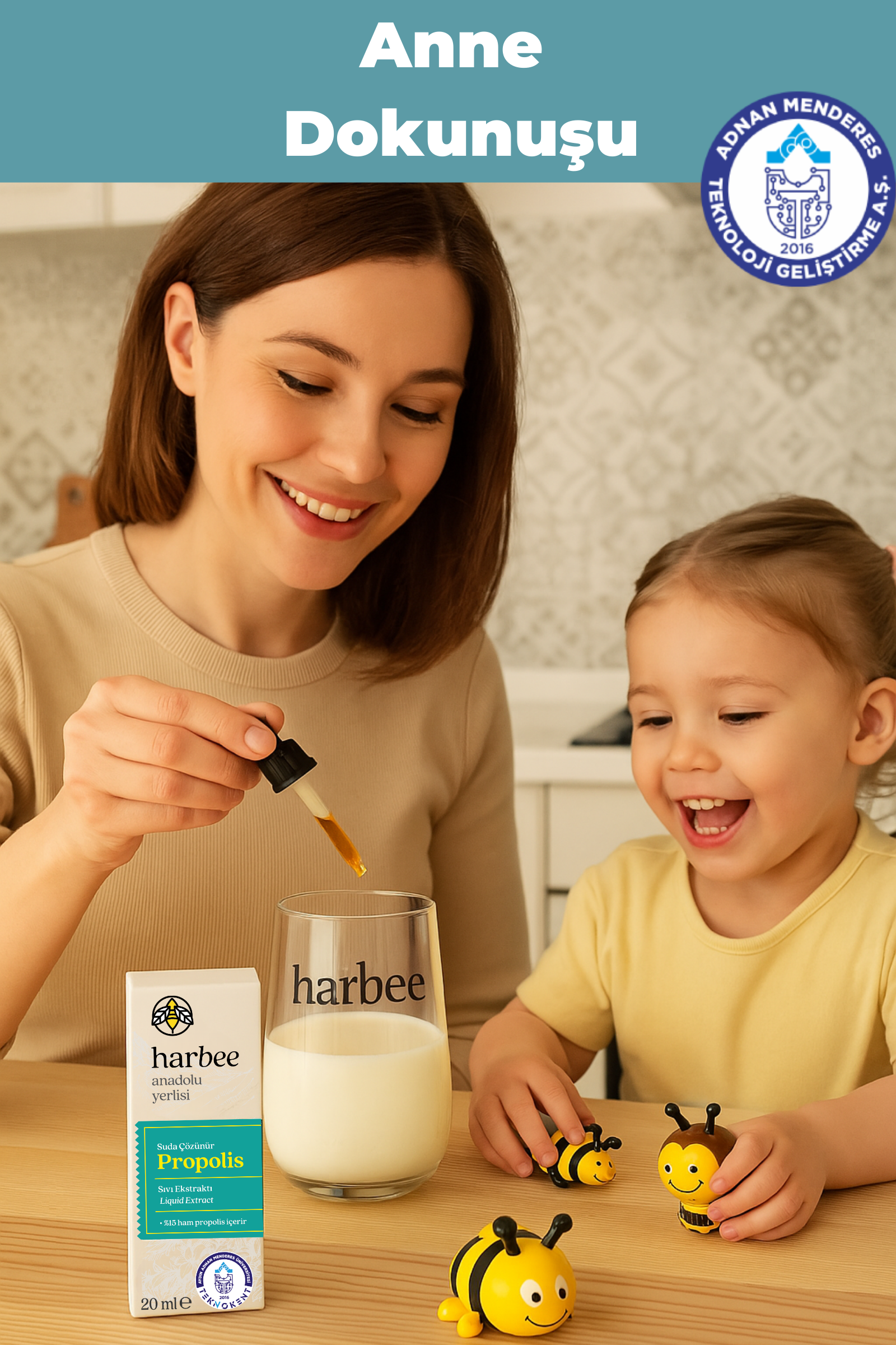 Su Bazlı Propolis Damla 20ml %15 Ham Propolis Bağışıklık Desteği - Harbee