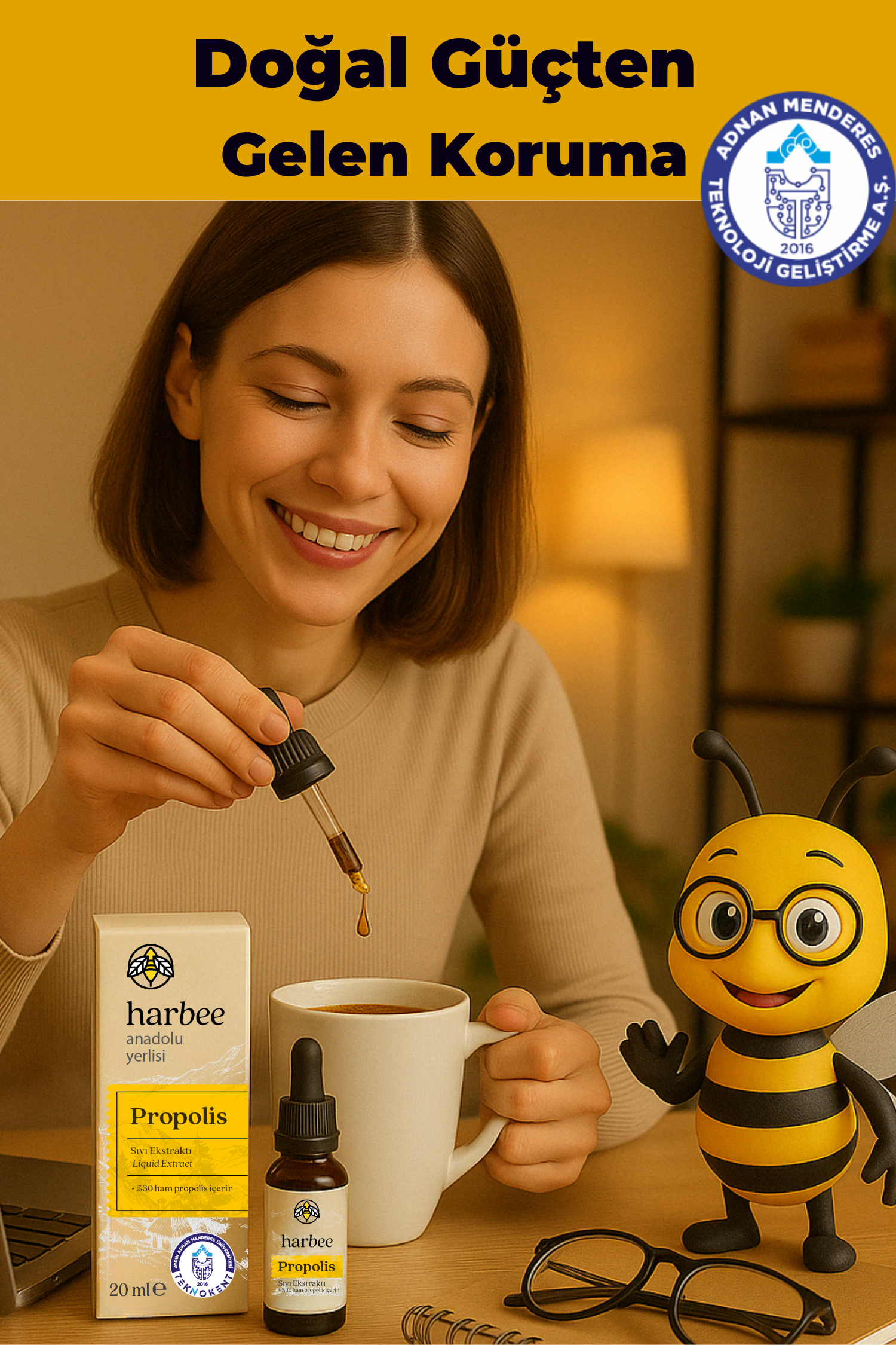 Propolis Damla 20ml %30 Ham Propolis Bağışıklık Desteği %100 Doğal - Harbee