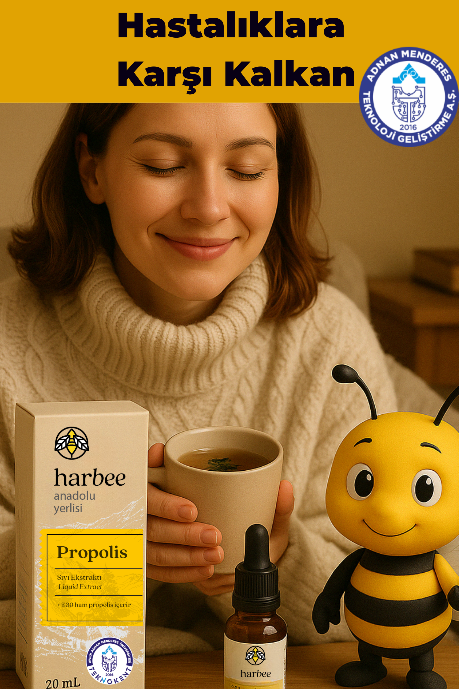 Propolis Damla 20ml %30 Ham Propolis Bağışıklık Desteği %100 Doğal - Harbee