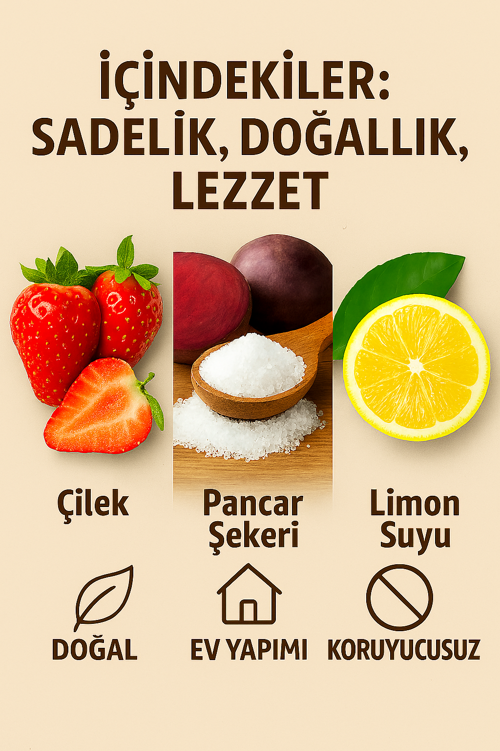 Egedya Çilek Reçeli 310g – Katkısız, Doğal, Kahvaltılık Geleneksel Tat