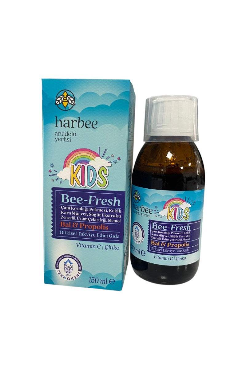 Bee-Fresh Kids Bal & Propolis Şurup 150 ml – C Vitamini ve Çinko Katkılı Takviye Edici Gıda