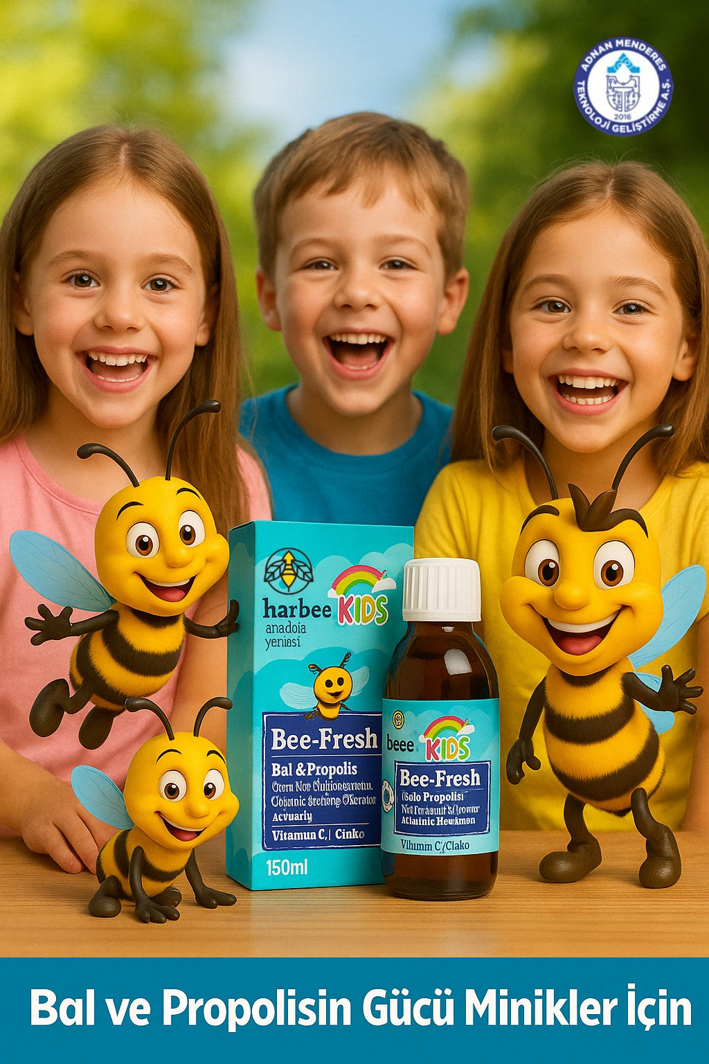 Bee-Fresh Kids Bal & Propolis Şurup 150 ml – C Vitamini ve Çinko Katkılı Takviye Edici Gıda