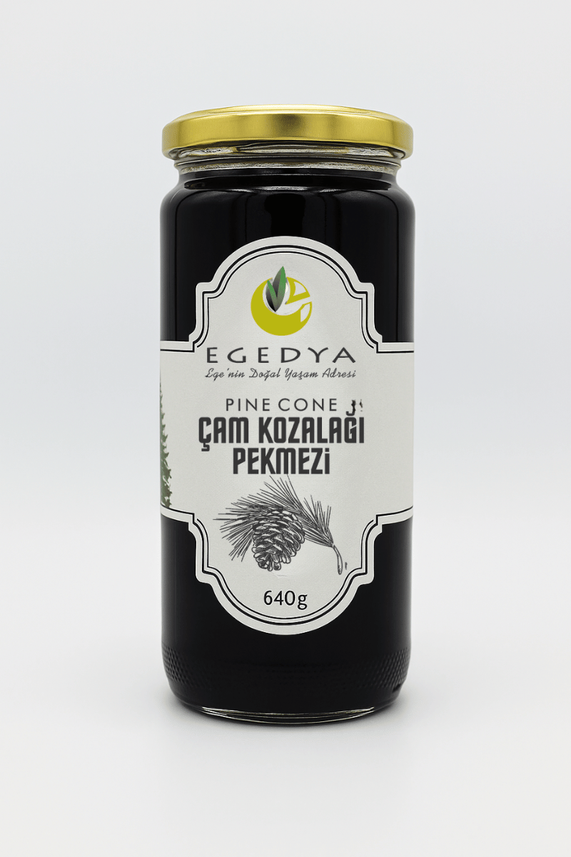 Çam Kozalağı Pekmezi 640gr. Organik Kozalak Pekmezi %100 Doğal - Egedya - Harbee